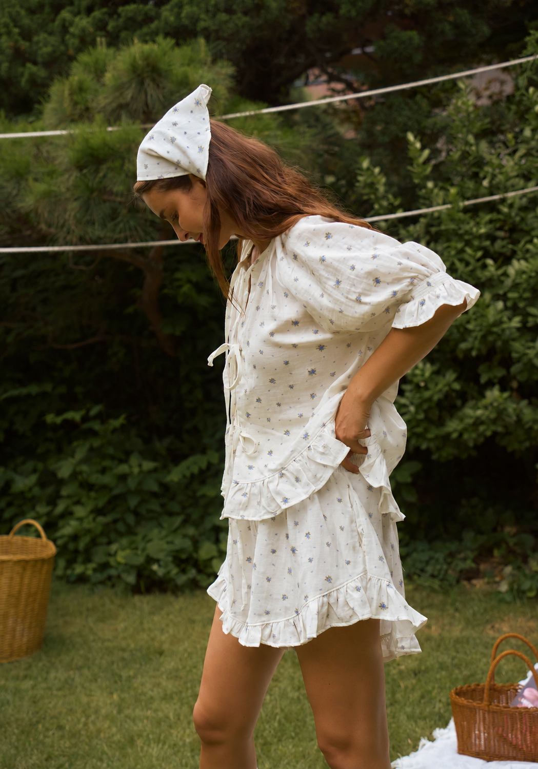 RUFFLED TIE SET UP