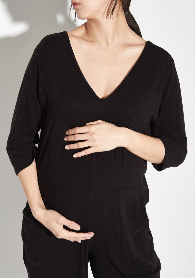 [FINAL SALE] ANGORA GAUZE KNIT JUMPSUIT