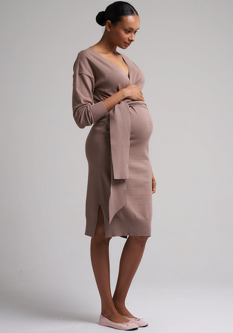 [FINAL SALE] ESSENTIAL ALL YEAR NURSING KNIT DRESS