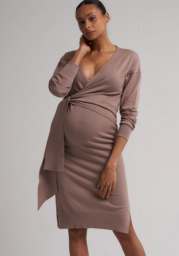 [FINAL SALE] ESSENTIAL ALL YEAR NURSING KNIT DRESS