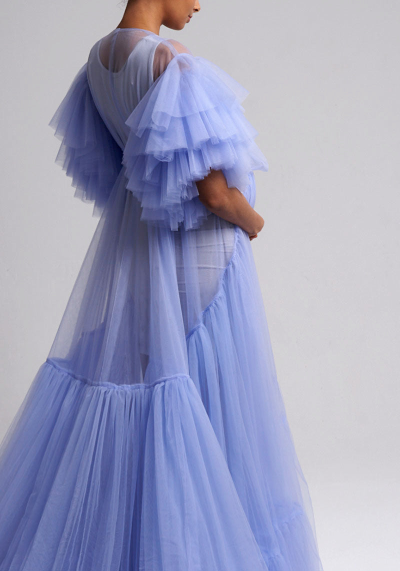 [COUTURE COLLECTION] TULLE ROBE GOWN