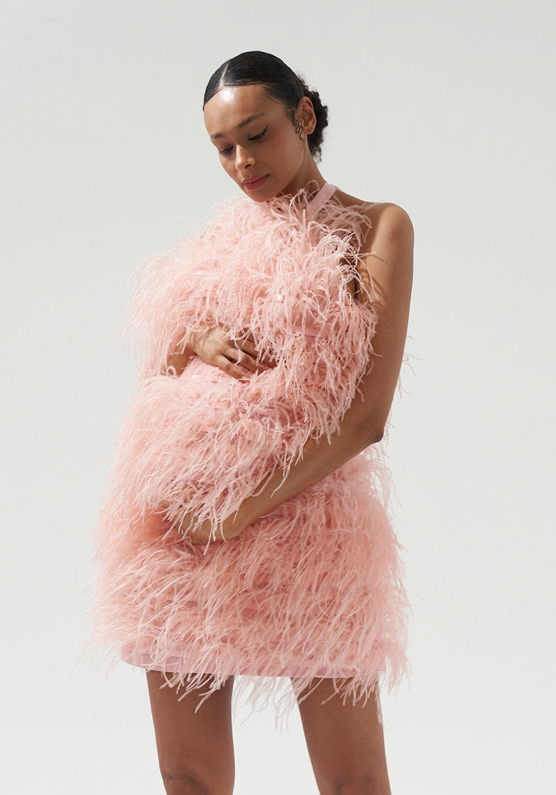 [FINAL SALE] FEATHER DRESS NO. 2