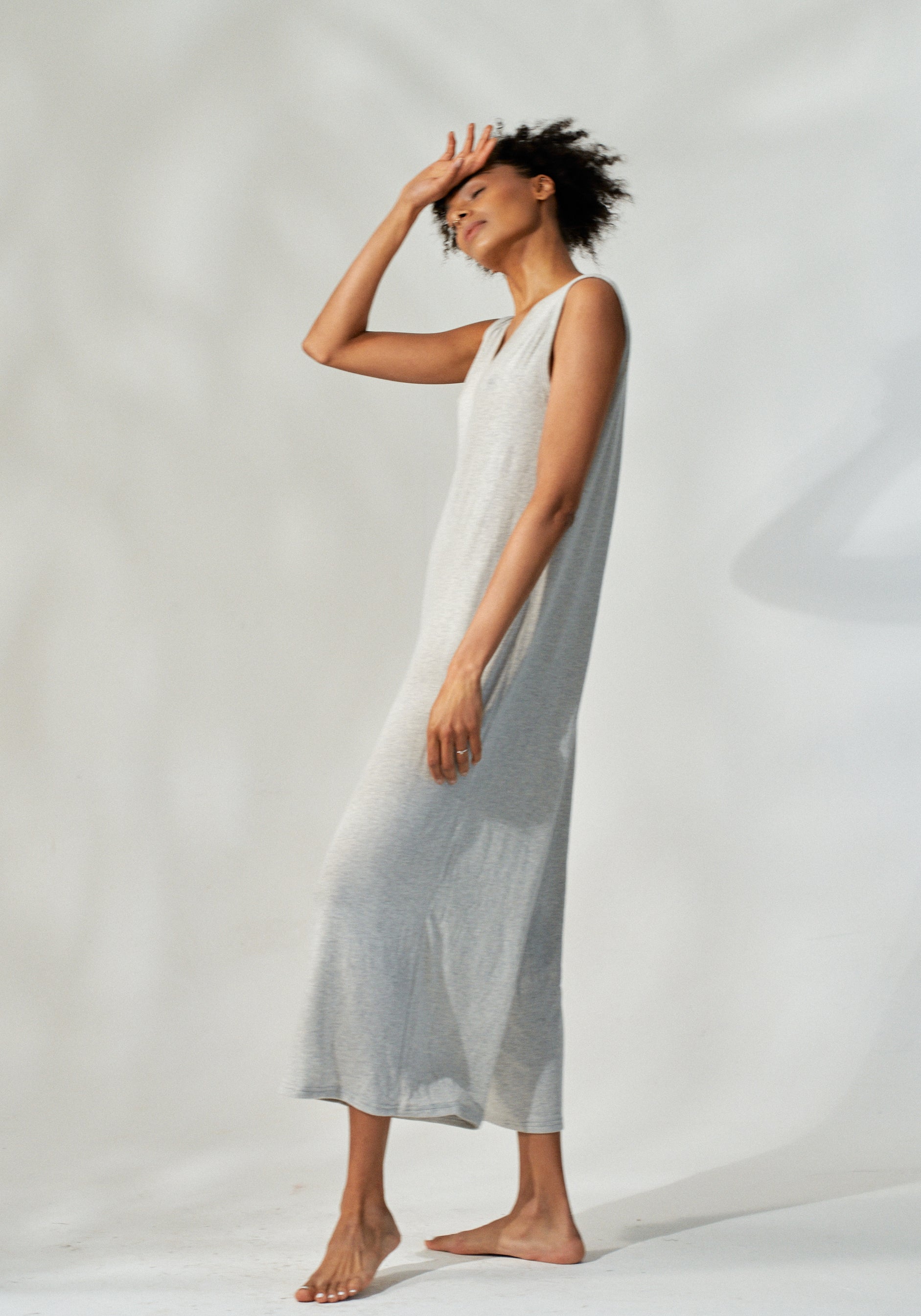 SOFT ANGORA GAUZE KNIT JUMPSUIT