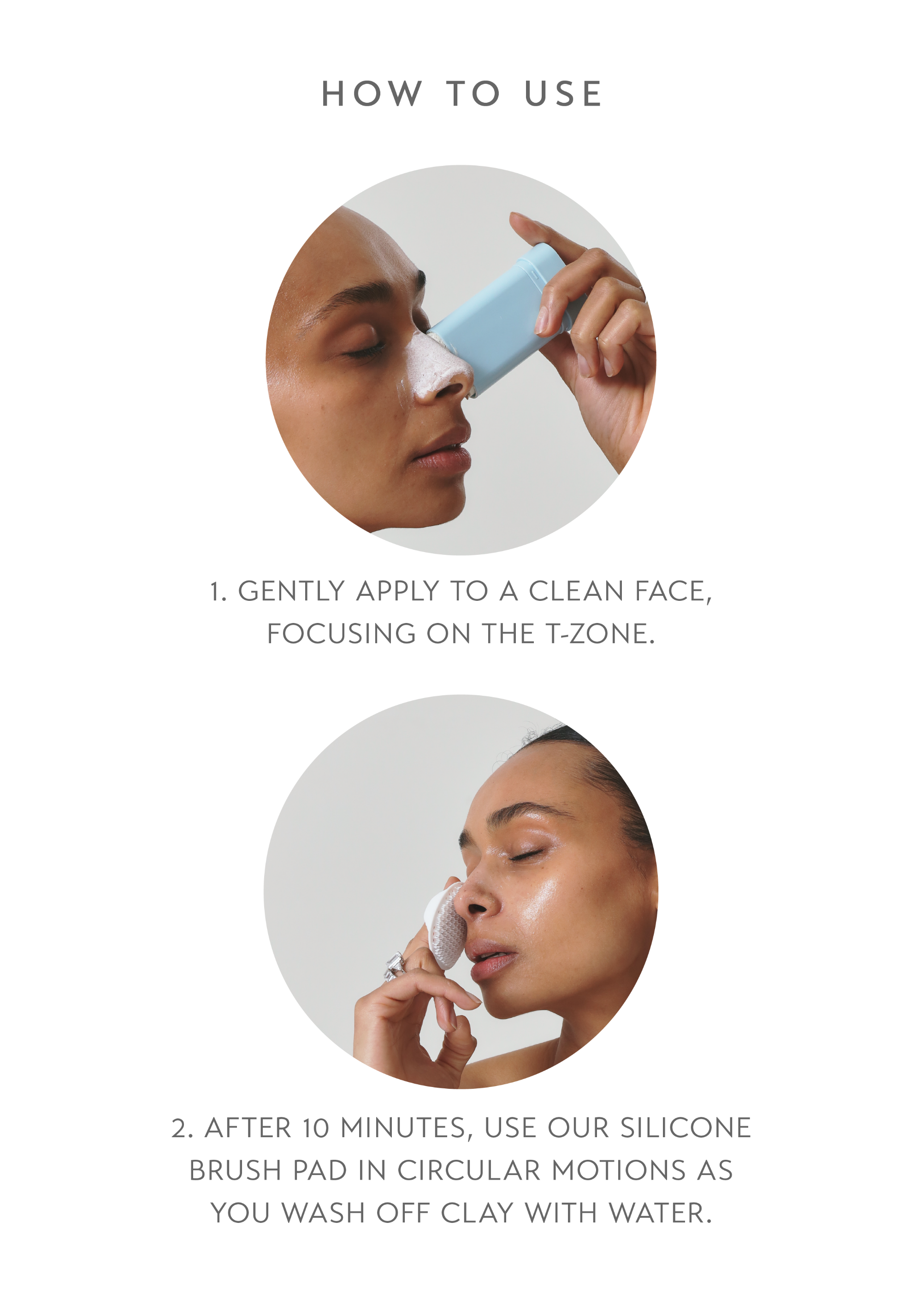 [FINAL SALE] PORE PURIFYING DETOX SPONGY CLAY STICK MASK & SILICONE BRUSH PAD