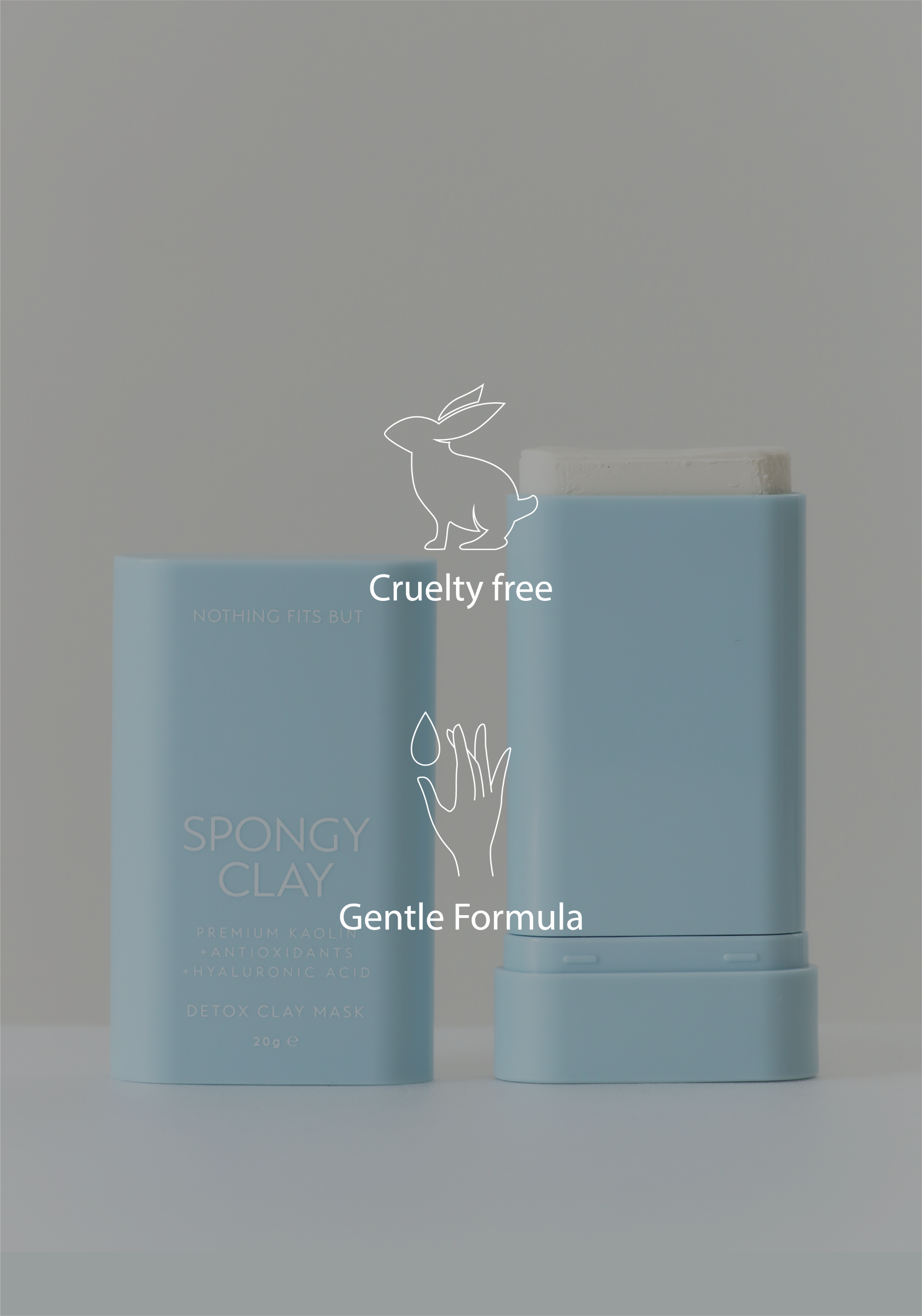 [FINAL SALE] PORE PURIFYING DETOX SPONGY CLAY STICK MASK & SILICONE BRUSH PAD