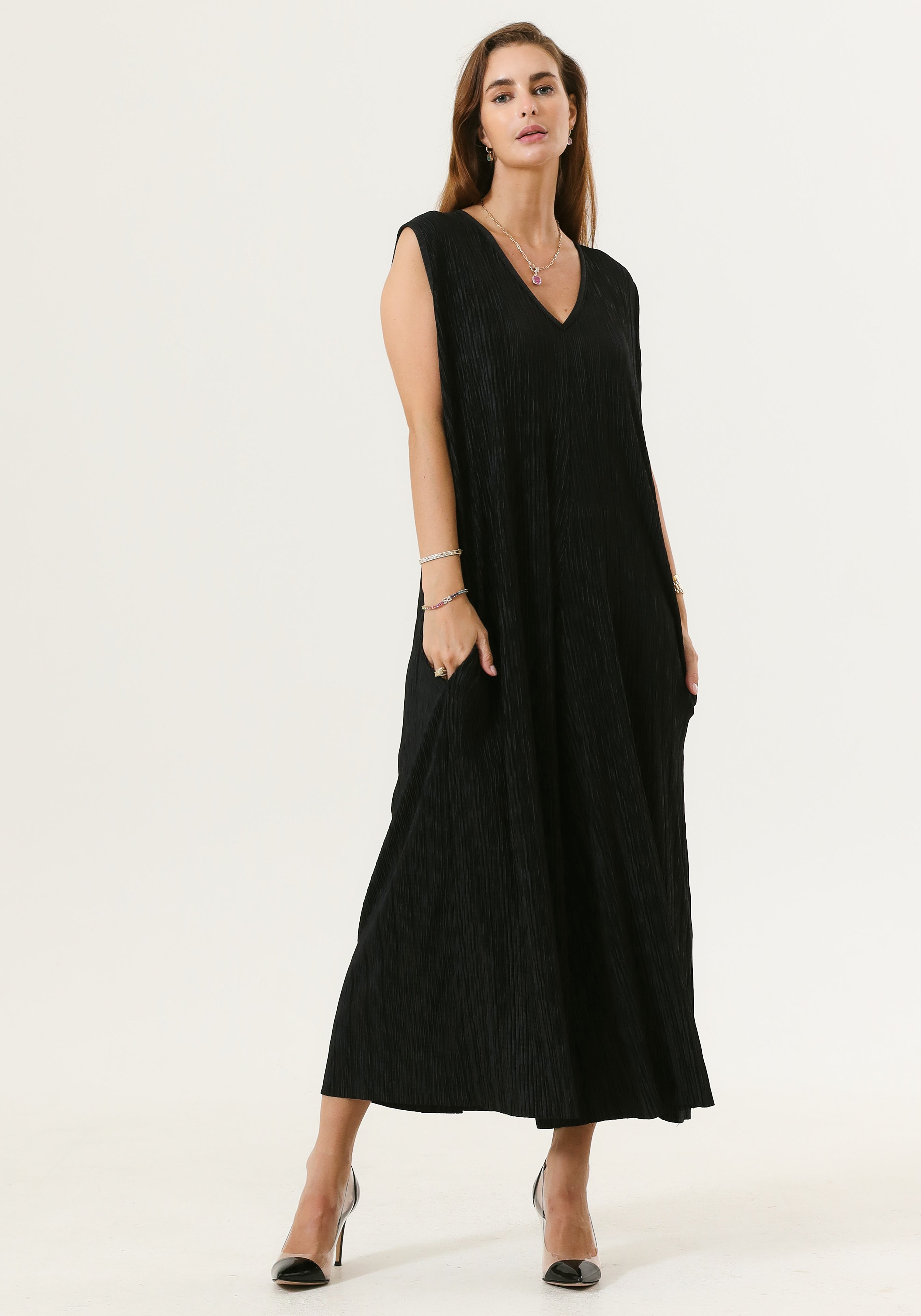 SUPER COMFY PLEATED JUMPSUIT